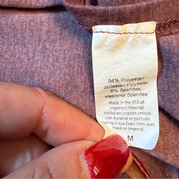 BEYOND YOGA TOP TEE LONG SLEEVE SCOOP NECK PURPLE SIZE M - Picture 11 of 12